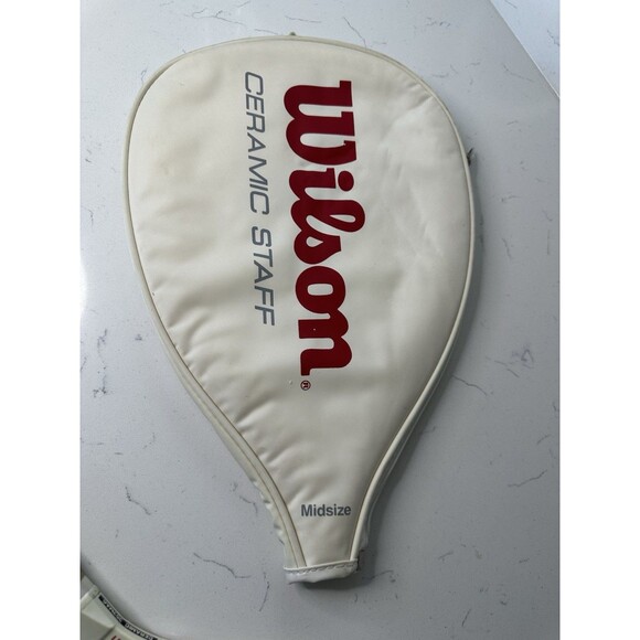 Wilson Ceramic Staff Sentra Tennis Racquet w/ Original Cover – Vintage 80s - Picture 5 of 8